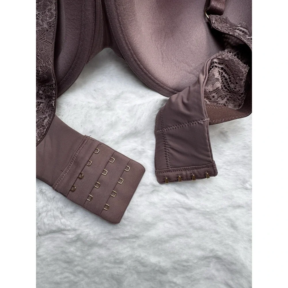 New Third Love 24/7 Lace Detail T-Shirt Bra Smooth‎ Cup Underwire Taupe 48D